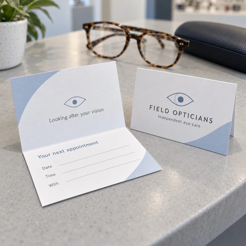 Folded Business Cards